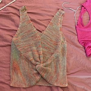 Multi colored knit top